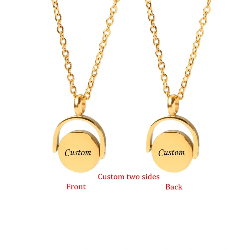 Steel Fun New Custom Laser Engraved Pet Photo Pendant Necklace For Women&Men Stainless Steel Jewelry Accessories Souvenir Gift