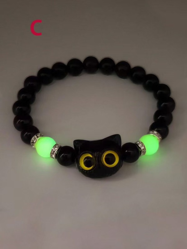 Gothic Fashion Black Cat Pendant Necklace for Women Cute Cartoon Resin 3D Animal Big Eye Kitten Choker Necklace Jewelry Gifts