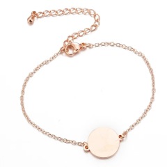 New women's round bracelet simple and versatile niche bracelet