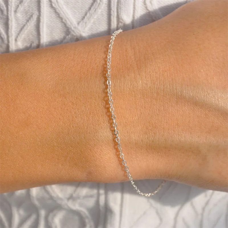 women Bracelet Stainless Steel Chain Bracelet for Women bangle Gifts Wholesale Jewelry Dropshipping Do not fade not allergic