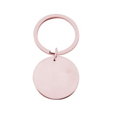 Blank Round Dog Tags Anti-Lost Cat ID Customized Tell Pet Collar Nameplate Valentine Day Gifts Key Chain Rings  Charm DIY
