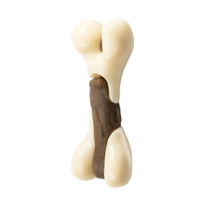 new Dog Chew Toy Dog Teether for Aggressive Chewer Dog Bone Toy Nylon Beef Flavor