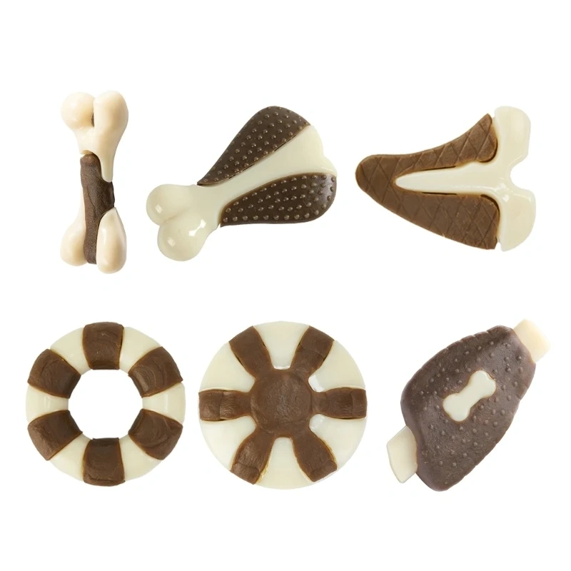 new Dog Chew Toy Dog Teether for Aggressive Chewer Dog Bone Toy Nylon Beef Flavor