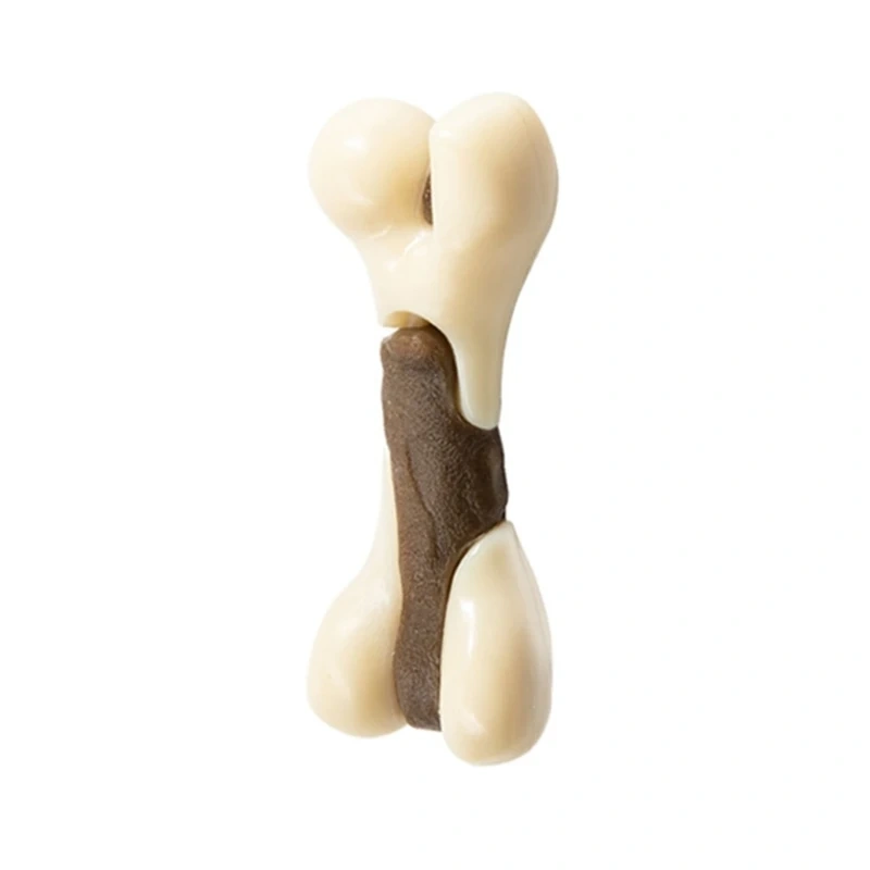new Dog Chew Toy Dog Teether for Aggressive Chewer Dog Bone Toy Nylon Beef Flavor