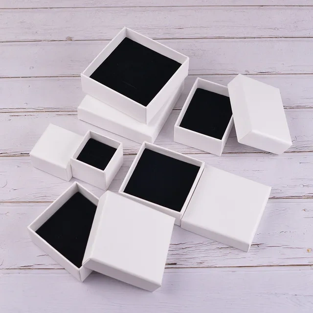 10pcs Custom Logo Jewellry Luxury Earings Business Boxes Personalized Text packaging Bracelet box for bag pouches gift bearer