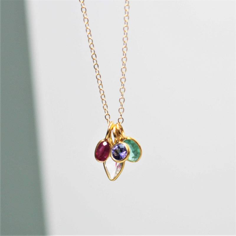 Fashionable and popular colorful 12 birthstone pendants DIY