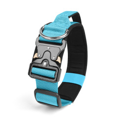 Training Collar Nylon Adjustable Quick Release De Perros Collar with Handle for Medium Large Dogs