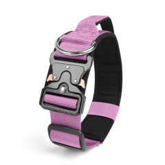 Training Collar Nylon Adjustable Quick Release De Perros Collar with Handle for Medium Large Dogs