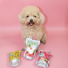 Pet plush teething self-hilarious paper sounding toy