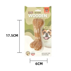 Wooden Dog Chew Stick Splinter-Free Dental Toy for All Breeds & Ages Non-Toxic Puppy Teething Stick