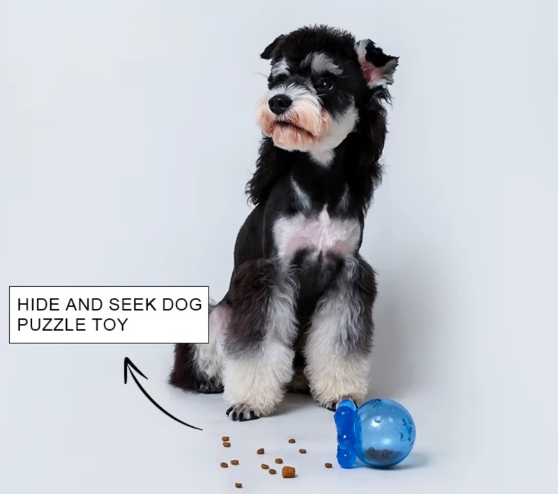 Eco Friendly TPR Safe and Non-Toxic Dog Treat Dispensing Toys Indestructible Slow Food Puzzle Dog Toy for Aggressive Chewers