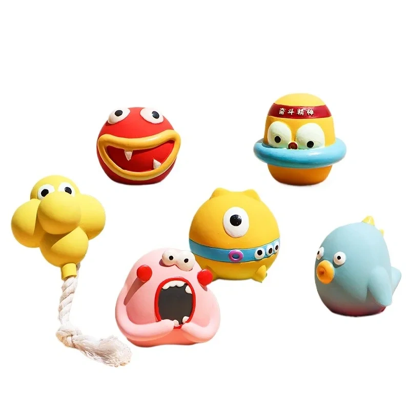 Dog Toys Relieve Boredom  Young Adult Dogs Pomeranian Natural Latex Bite-resistant Teething Toys for Dogs Chew Toys Pet Supplies