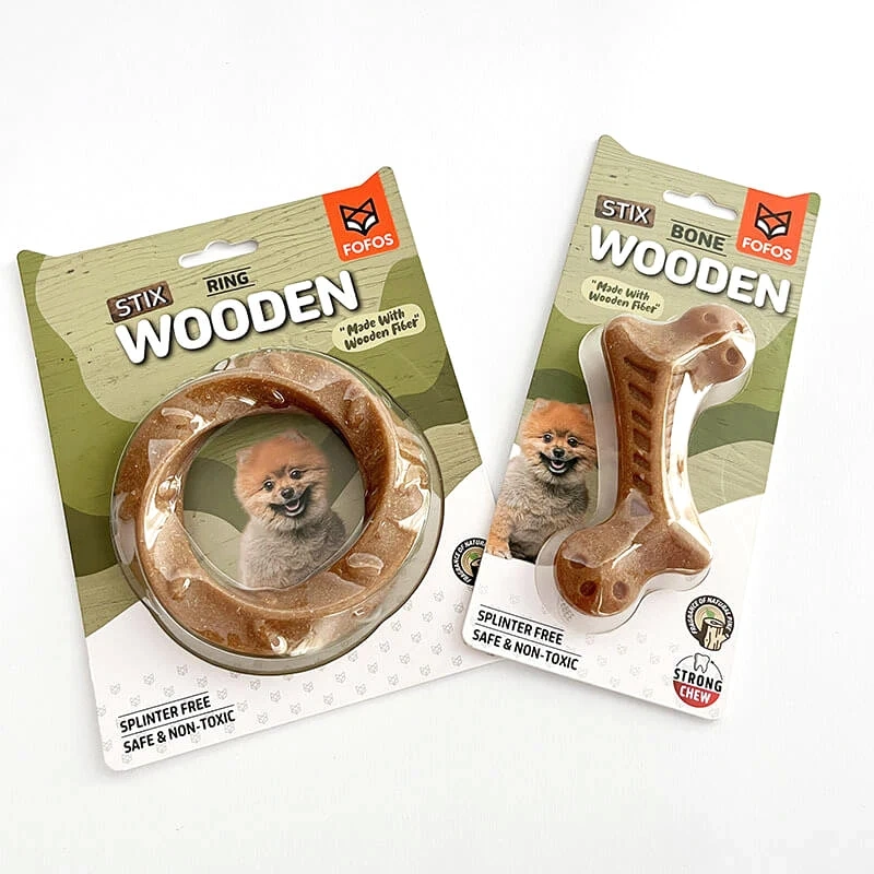 Wooden Dog Chew Stick Splinter-Free Dental Toy for All Breeds & Ages Non-Toxic Puppy Teething Stick