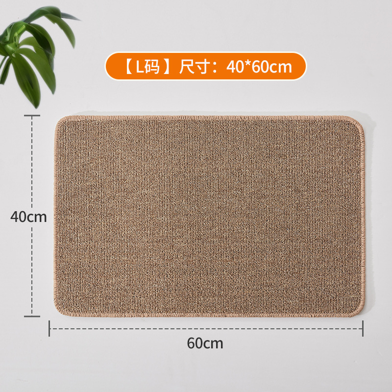 Horizontal Sisal Cat Scratching Mat Multifunctional Claw Sharpener For Small Medium Large Cat