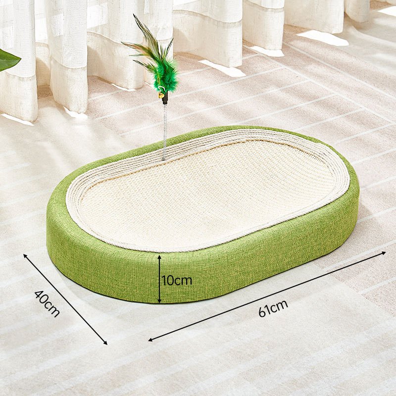 Cat Scratcher Bed with Play Ball Kitten Scratching Couch Sofa Protector Scratcher Furniture For Indoor Cats Kitty Pet Supplies