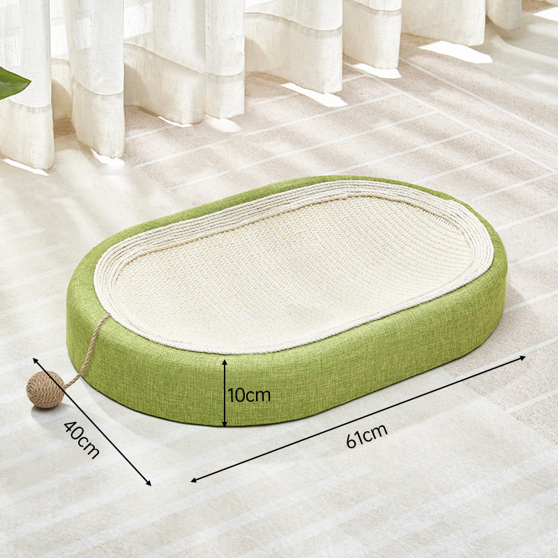 Cat Scratcher Bed with Play Ball Kitten Scratching Couch Sofa Protector Scratcher Furniture For Indoor Cats Kitty Pet Supplies