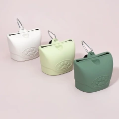 Silicone pet feeding bags, pet supplies, silicone dog food bags, silicone bags