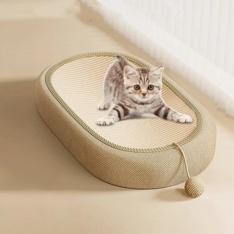 Cat Scratcher Bed with Play Ball Kitten Scratching Couch Sofa Protector Scratcher Furniture For Indoor Cats Kitty Pet Supplies