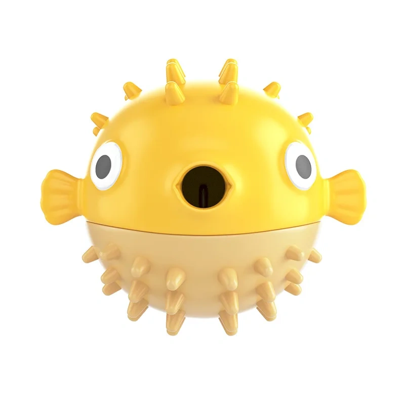Bouncing fish dog toy leakage ball for relieving boredom, grinding teeth, bite resistance, sound ball, large and small dog pet s
