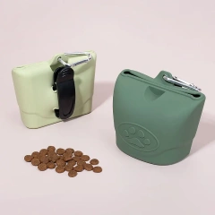 Silicone pet feeding bags, pet supplies, silicone dog food bags, silicone bags