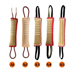 Durable Dog Training Tug Toy Dog Bite Stick Pillow Puppy Toy with Rope Handles Large Dog Training Interactive Play Chewing Toys