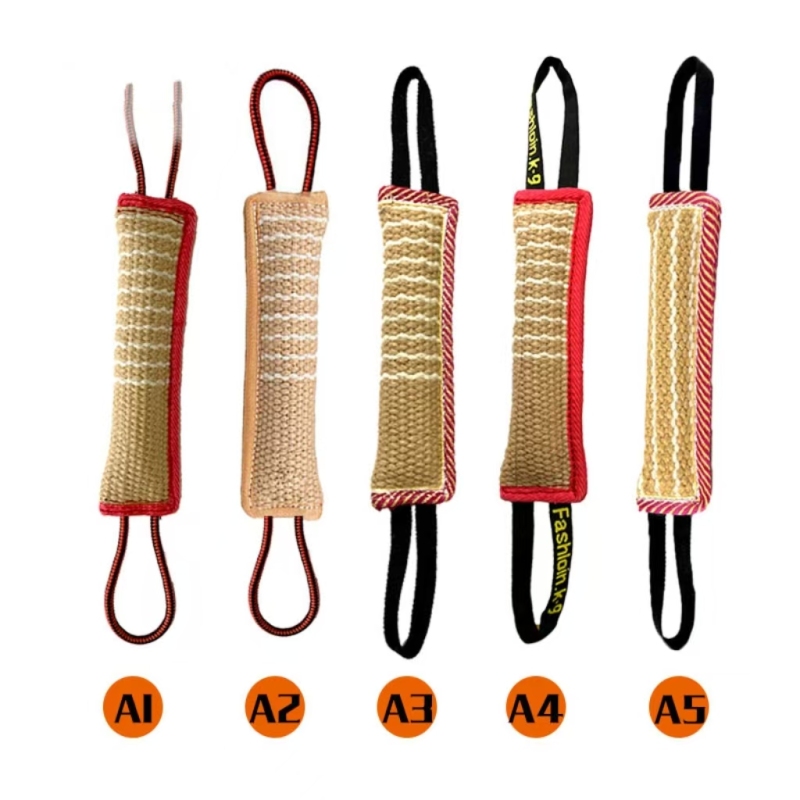 Durable Dog Training Tug Toy Dog Bite Stick Pillow Puppy Toy with Rope Handles Large Dog Training Interactive Play Chewing Toys