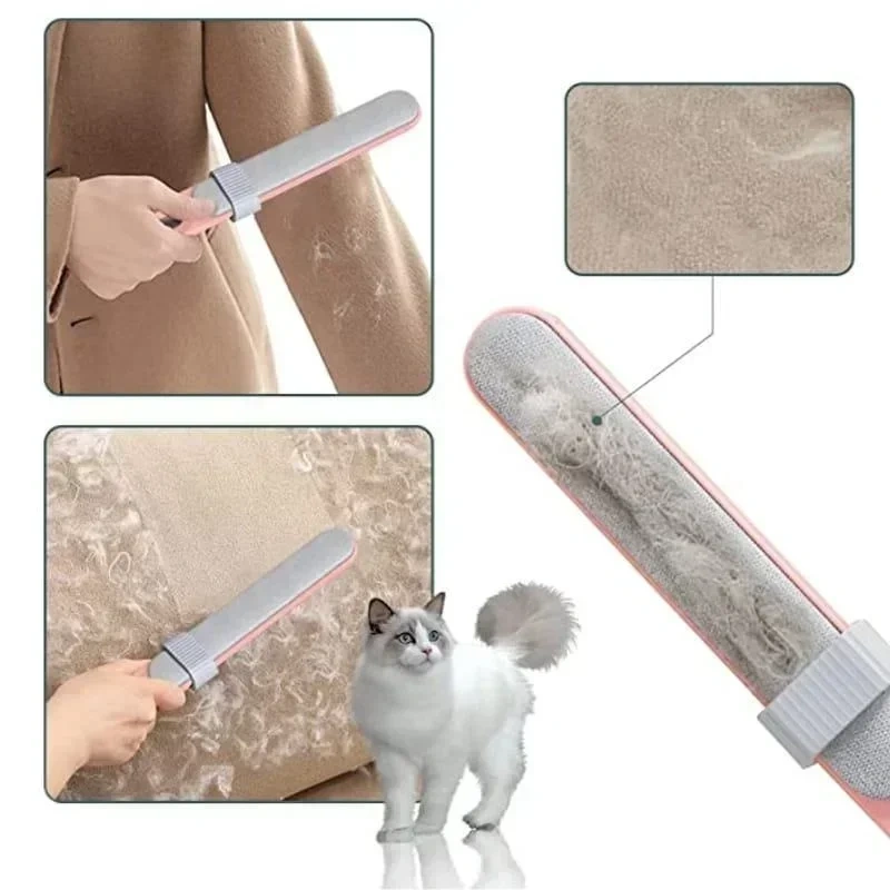 Lint Remover Electrostatic Pet Hair Removal Brush Double-Sided Couch Clothes Cleaning For  Laundry with Self-Clean Loop Kemei  T