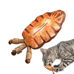 Fish Bone Cat Toy Realistic Kitten Stuff Bone Toy Interactive Cat Teething Plush Toys Fun Simulated Fish Bone Toy For Boredom
