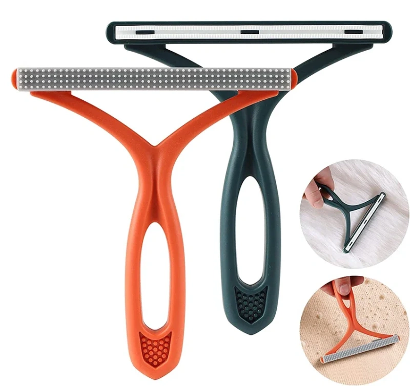 Portable Lint Remover Double Sided Pet Hair Remover Clean Tool Shaver Sweater Cleaner Fabric Shaver Scraper For Clothes Carpet T