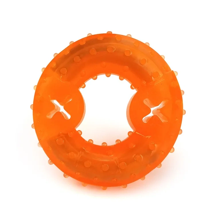 Puppy Dog Cooling Ice Teething Ring Freeze Tough Durable Pet Chew Toy for Summer