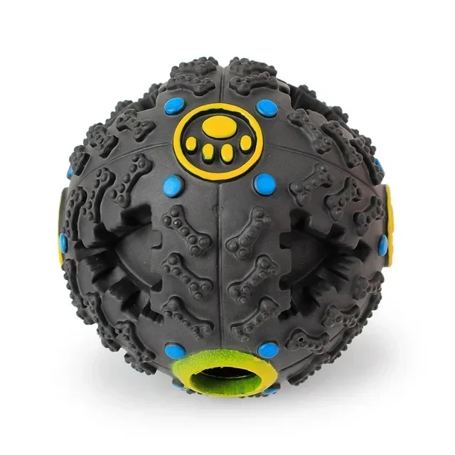 2 Color Squall Ball Pet Food Dropping Ball Pet Puzzle the Toy Dog Toy Sounding Toy Squeaky Ball round