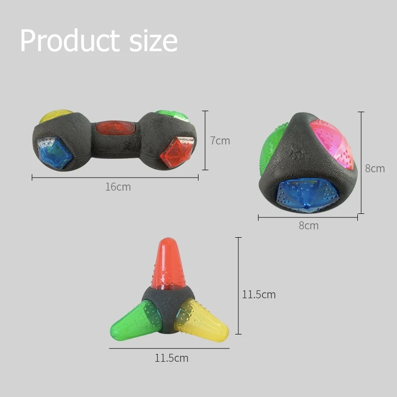 UFBemo Juguetes De Perro Designer Custom Teeth Clean Rubber Dog Chew Toy