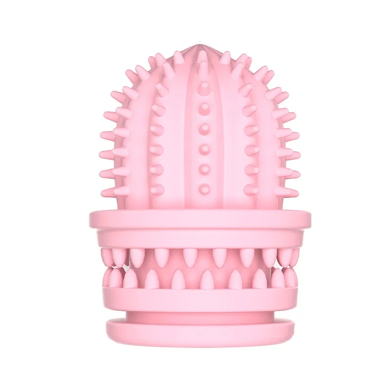 New Eco-Friendly Dog Chew Toy Durable Teeth Cleaning Cactus Shape Toothbrush Natural Rubber Food Grade Squeaky Christmas Gift