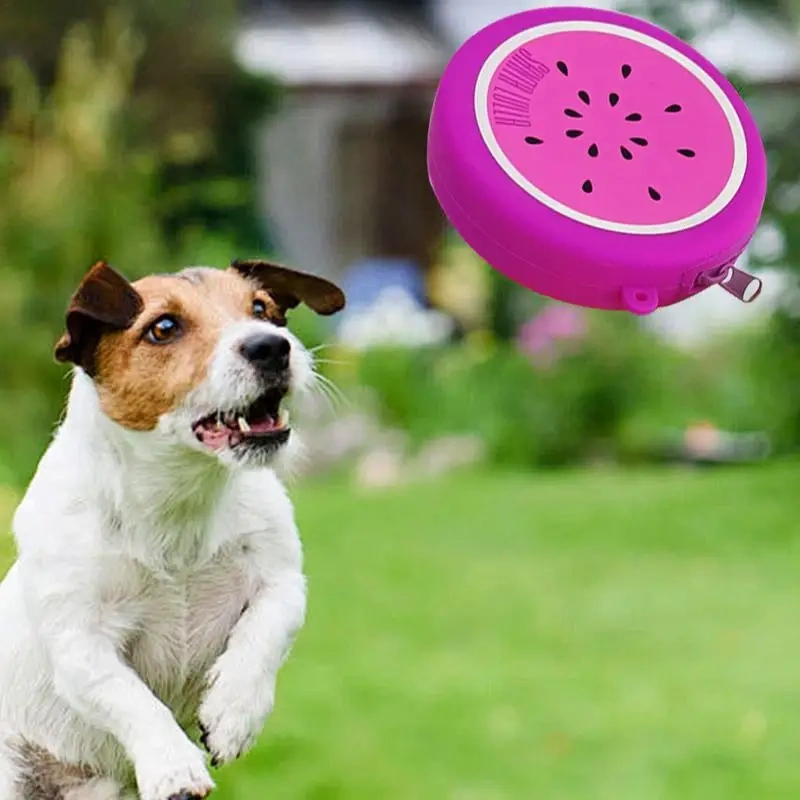 Pet Treat Bag Dog Training Snack Silicone Pouch Bag Portable Silicone Dog Training Treat Pouch For Hiking Outdoor Adventure
