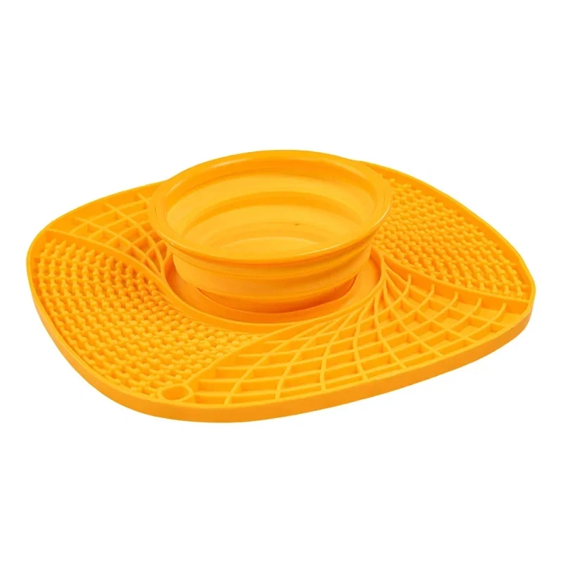 Pet Lick Silicone Mat for Dogs Pet Slow Food Plate Dog Bathing Distraction Silicone Dog Sucker Food Training Dog Feeder Supplies
