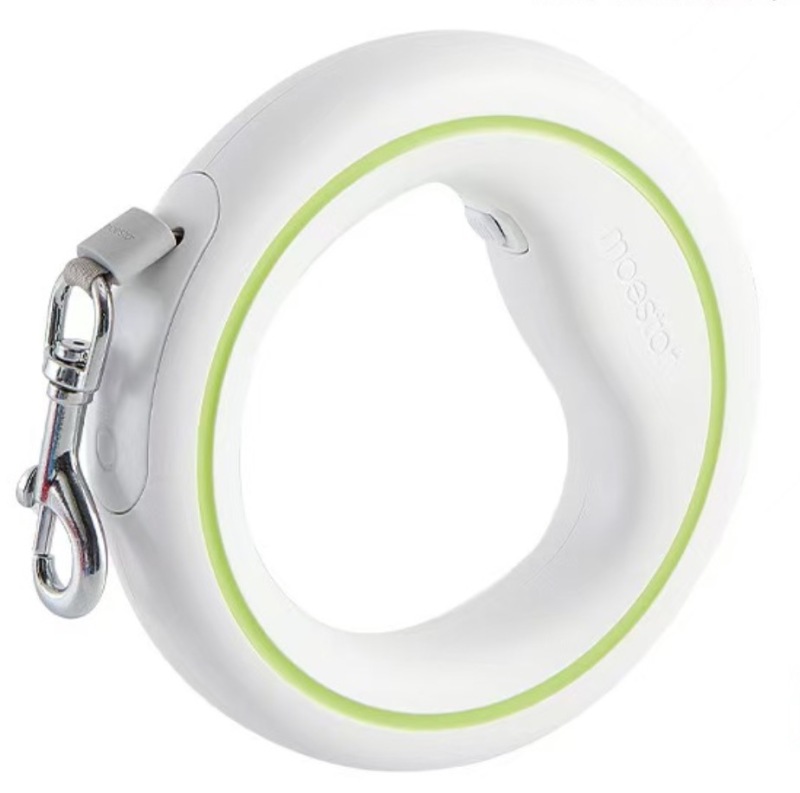 Retractable UFO Pet Leash With LED Light Night Walk Smart Dog Leash Hand Free Anti-Shock Gray Color