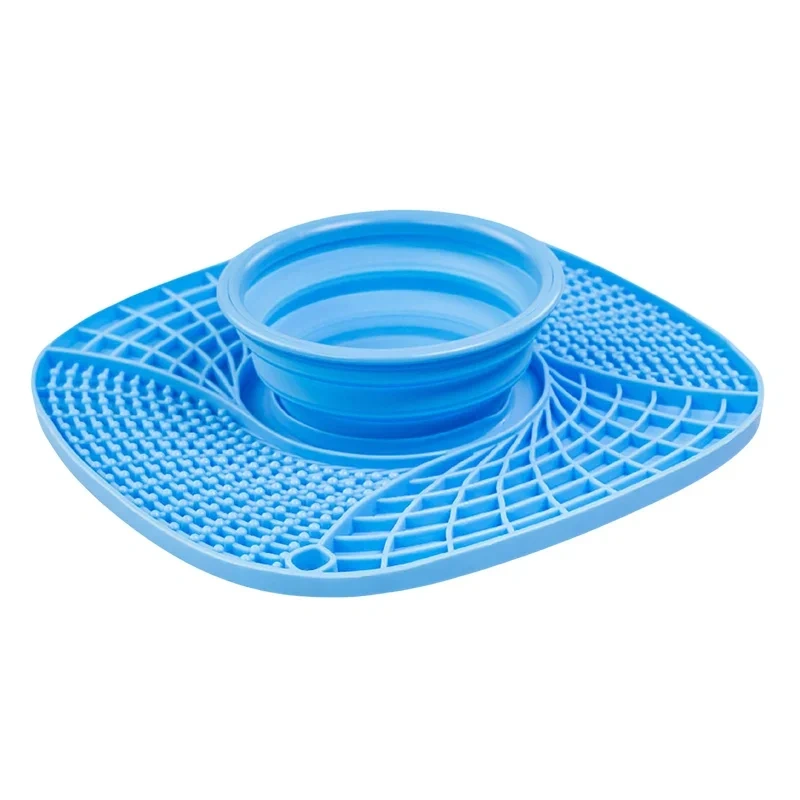 Pet Lick Silicone Mat for Dogs Pet Slow Food Plate Dog Bathing Distraction Silicone Dog Sucker Food Training Dog Feeder Supplies