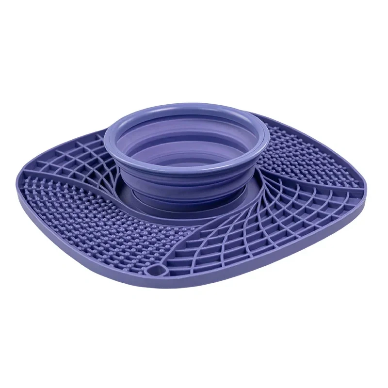 Pet Lick Silicone Mat for Dogs Pet Slow Food Plate Dog Bathing Distraction Silicone Dog Sucker Food Training Dog Feeder Supplies