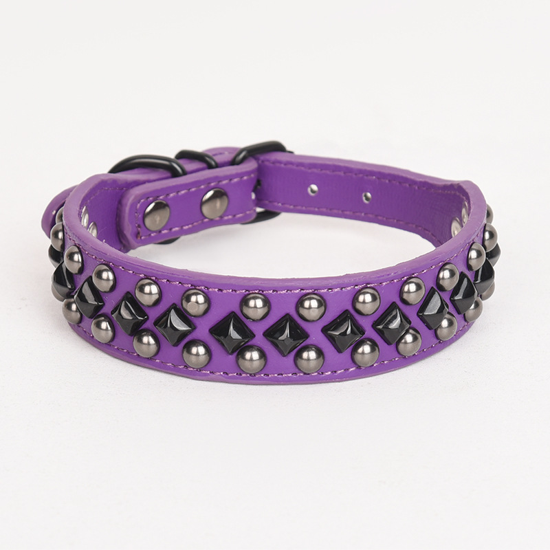 Dog Rivet PU Collar