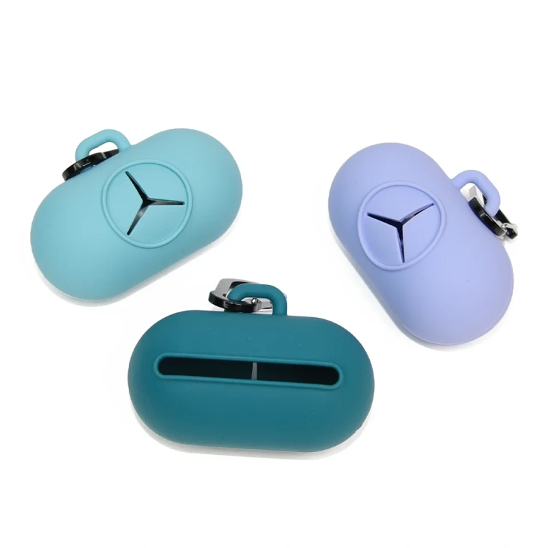 Factory Wholesale Dog Waste Bag Dispenser Eco Friendly Silicone Portable Poop Bag Holder for Leash