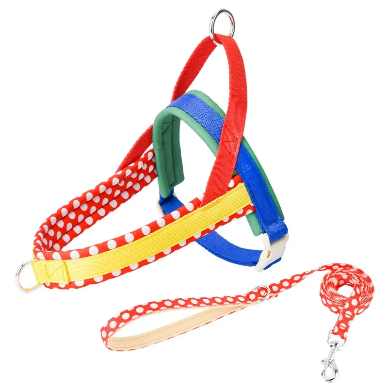 Dog Harness and Leash Set, Easy Walk Dog Harness for Large Dogs, No Pull Puppy Harness for Walking and Training, Adjustable, Ta