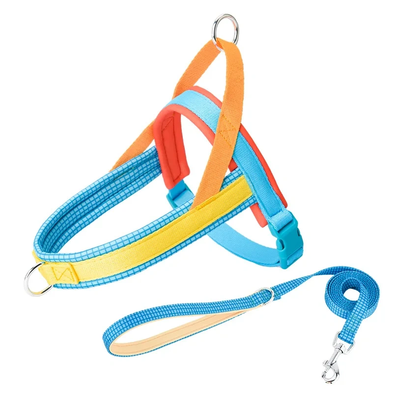Dog Harness and Leash Set, Easy Walk Dog Harness for Large Dogs, No Pull Puppy Harness for Walking and Training, Adjustable, Ta