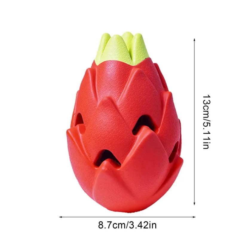 Dog Food Slow Feeder Dog Food Toys Puzzle Ball Puzzle Feeder Slow Eating Rubber Pitaya Interactive Dog Toys Teething Toys Treat
