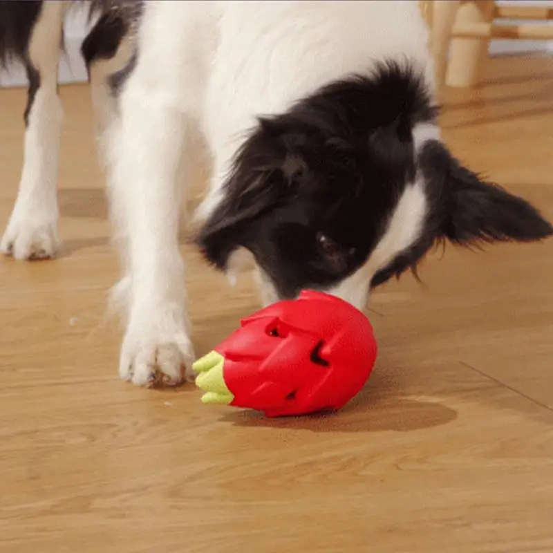 Dog Food Slow Feeder Dog Food Toys Puzzle Ball Puzzle Feeder Slow Eating Rubber Pitaya Interactive Dog Toys Teething Toys Treat