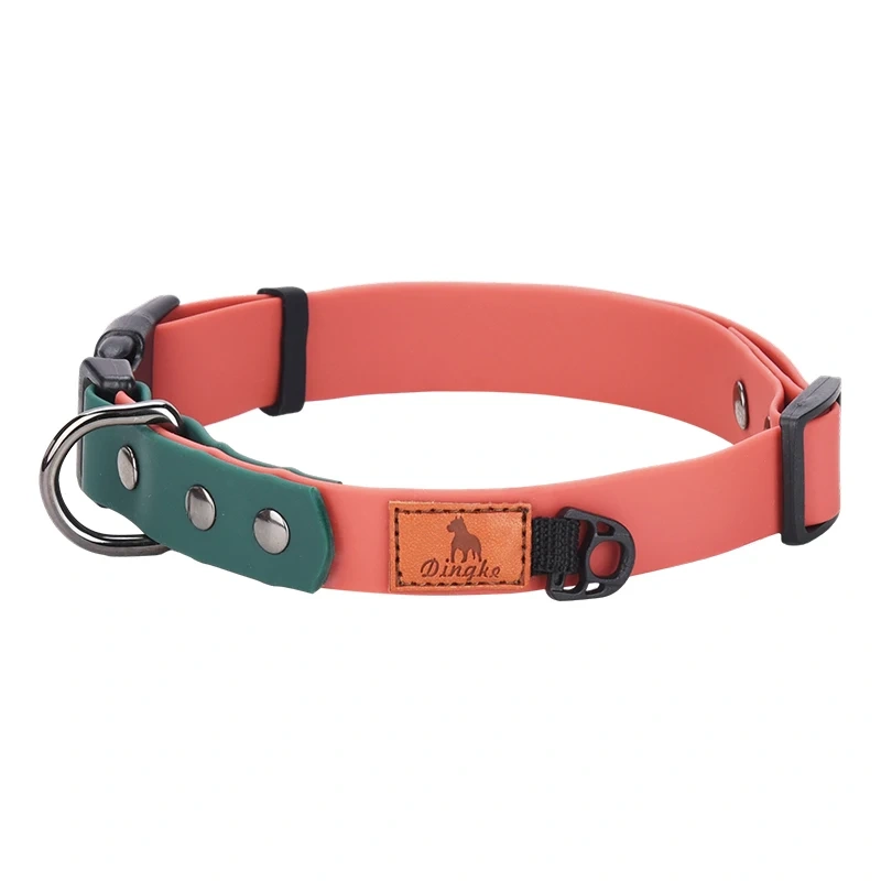 CP535--waterproof pet dog collar, summer dabble collar for dogs, easy cleaning collar used of soft pvc material.