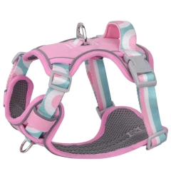 New Adjustable Reflective Walking Dog Pet Strap Medium and Large Printed Dog Explosion-Proof Vest Supplies Accessories