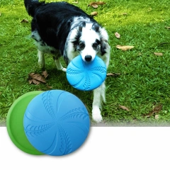 Wholesale Eco-Friendly Flying Disk Toy for Pets Durable Interactive EVA Flyer Custom Logo Rubber Material Dog Chew Toy