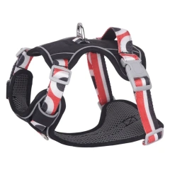 New Adjustable Reflective Walking Dog Pet Strap Medium and Large Printed Dog Explosion-Proof Vest Supplies Accessories