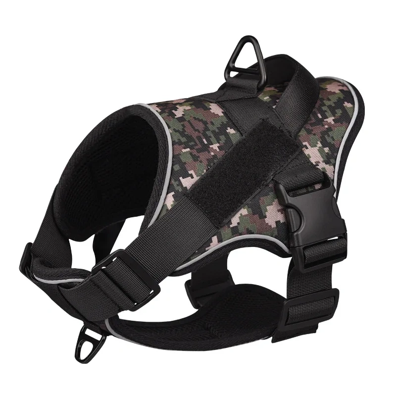Tactical Dog Vest with Easy Control Handle for Small Large Dogs Front Leash Clip Breathable Dog Harness for Training Walking