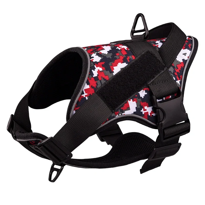 Tactical Dog Vest with Easy Control Handle for Small Large Dogs Front Leash Clip Breathable Dog Harness for Training Walking